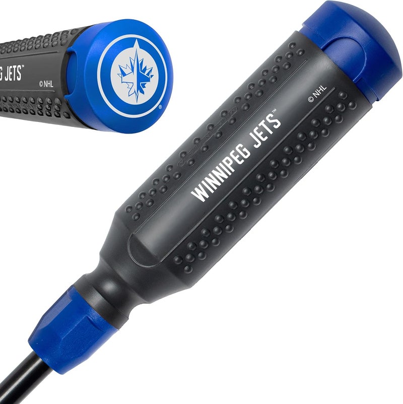 Megapro ® NHL® Team Edition Multi-bit Screwdriver | Officially Licensed NHL® Gear | Durable, Ergonomic, Pro-Grade Screwdriver (Winnipeg Jets™) - Image 1